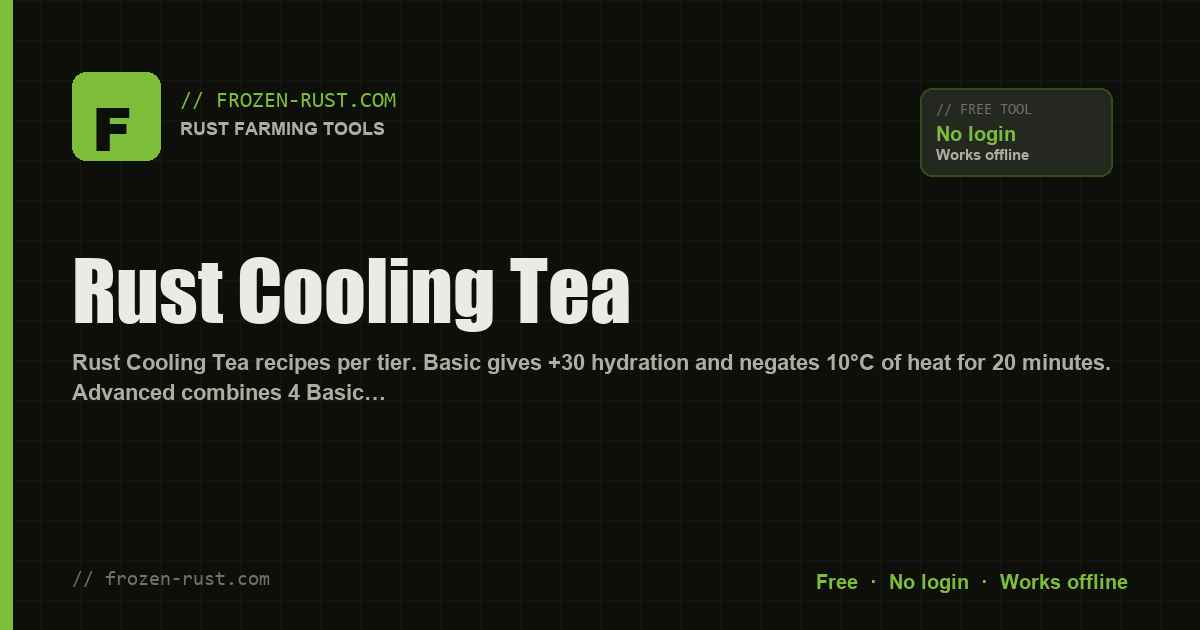 Rust Cooling Tea