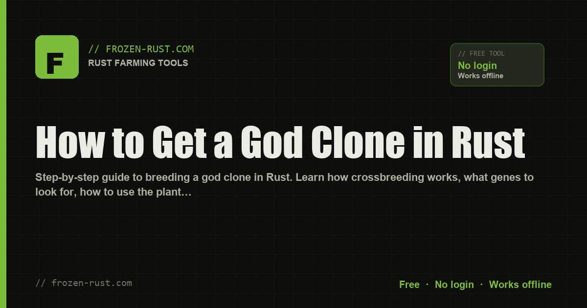 How to Get a God Clone in Rust