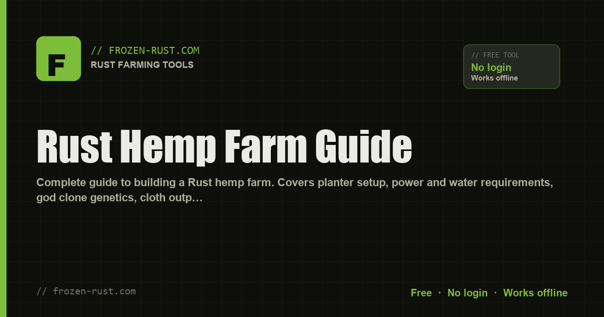 Rust Hemp Farm Guide