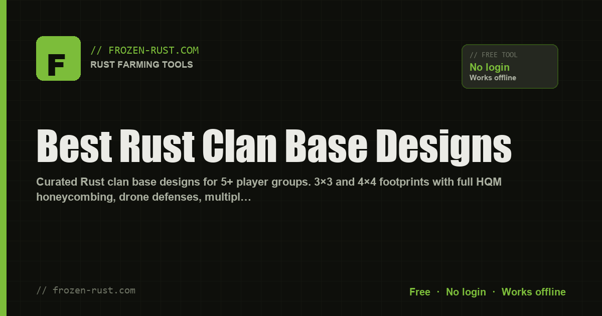 Rust Clan Base Designs