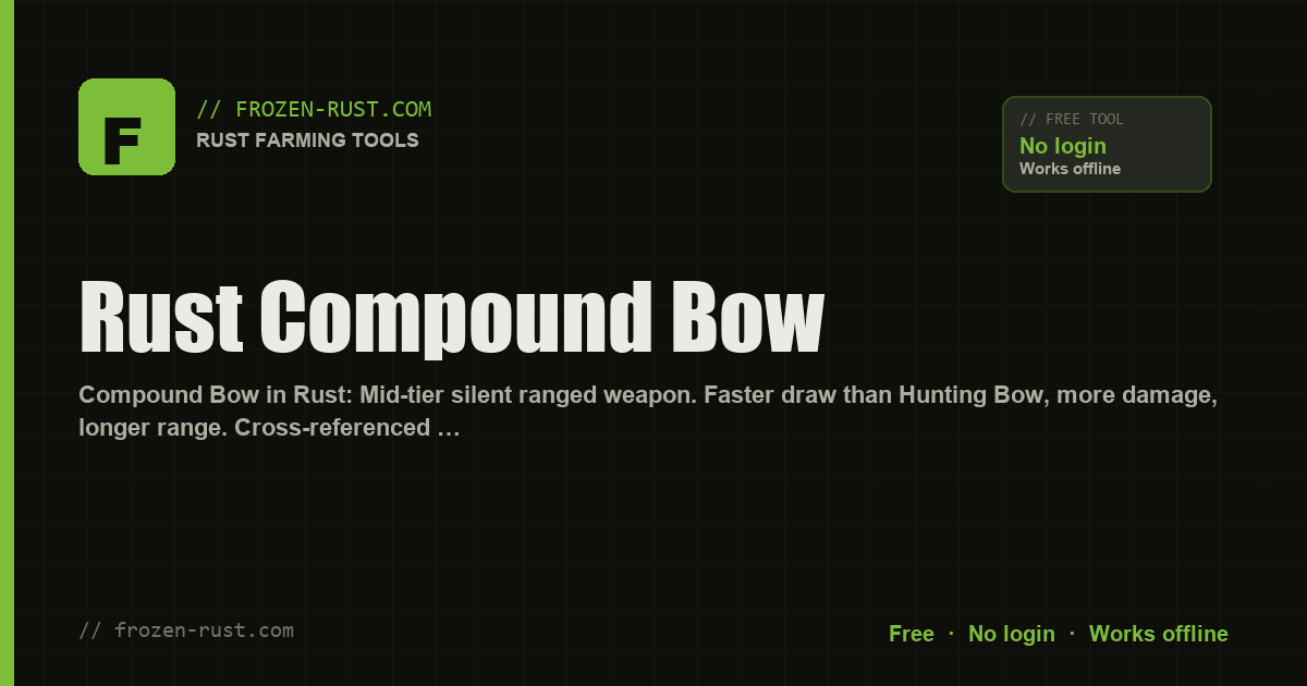 Rust Compound Bow