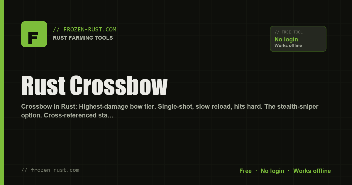 Rust Crossbow