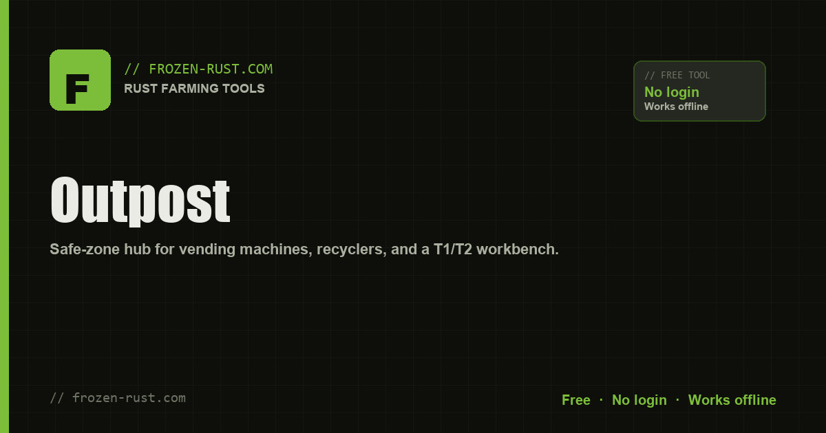 Outpost — Rust Monument Guide