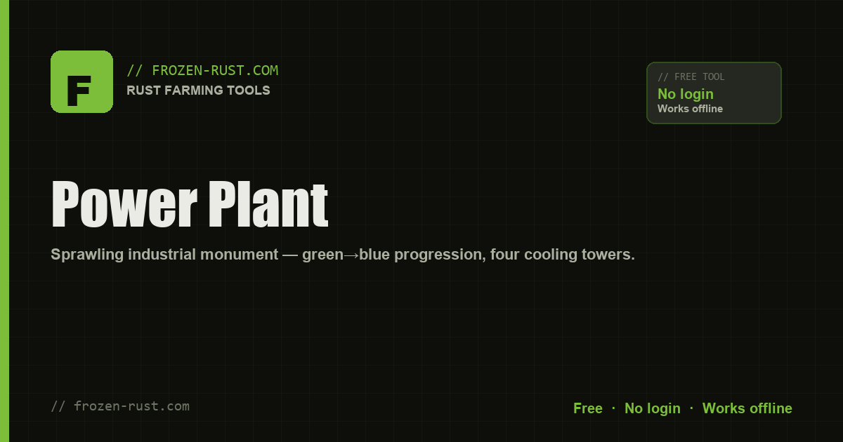 Power Plant — Rust Monument Guide