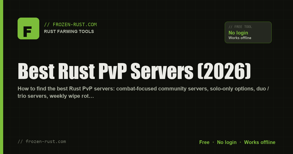 Best Rust PvP Servers