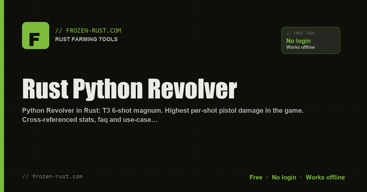 Rust Python Revolver